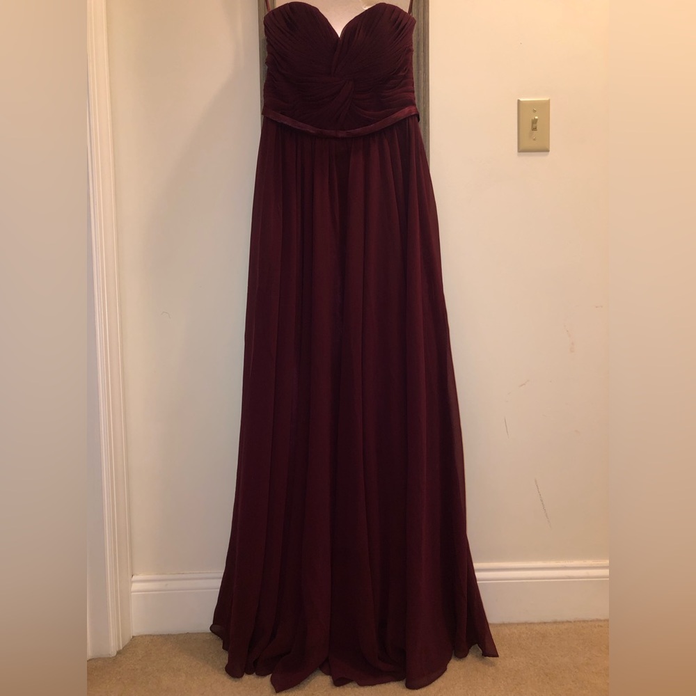 Stunning burgundy/maroon formal dress size 10